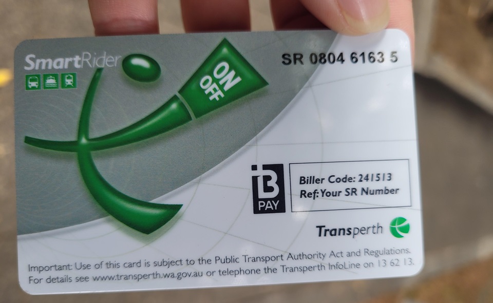 SmartRider là một trong 8 thẻ giao thông tại Úc thường được du học sinh sử dụng