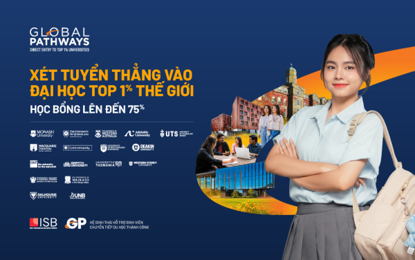 Global Pathways xét tuyển thẳng du học bậc cử nhân đến các Đại học Top 1% thế giới